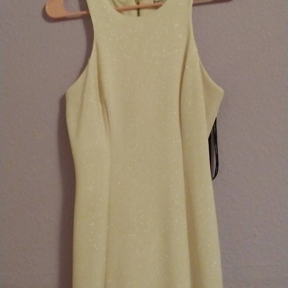 Full length Sparkled Cream cocktail dress size 7